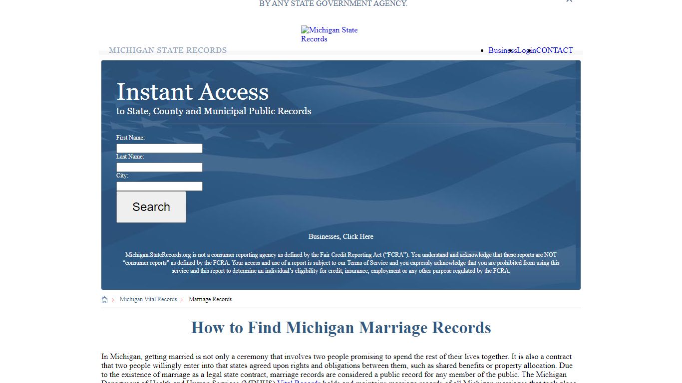 How to Find Michigan Marriage Records